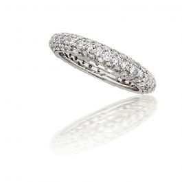 Pave Set Diamond Eternity Ring