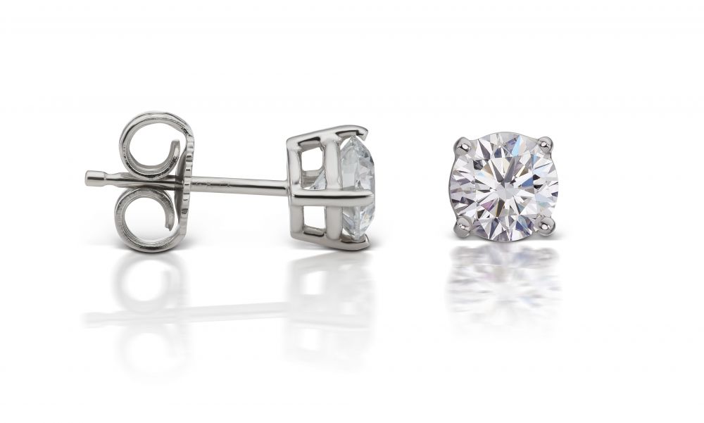 14k White Gold Diamond Cluster Stud Earrings (1/3 ct. t.w.) – MB Altman  Jewelry